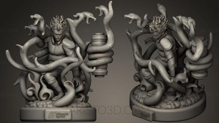 Figurines heroes, monsters and demons (STKM_0053) 3D model for CNC machine